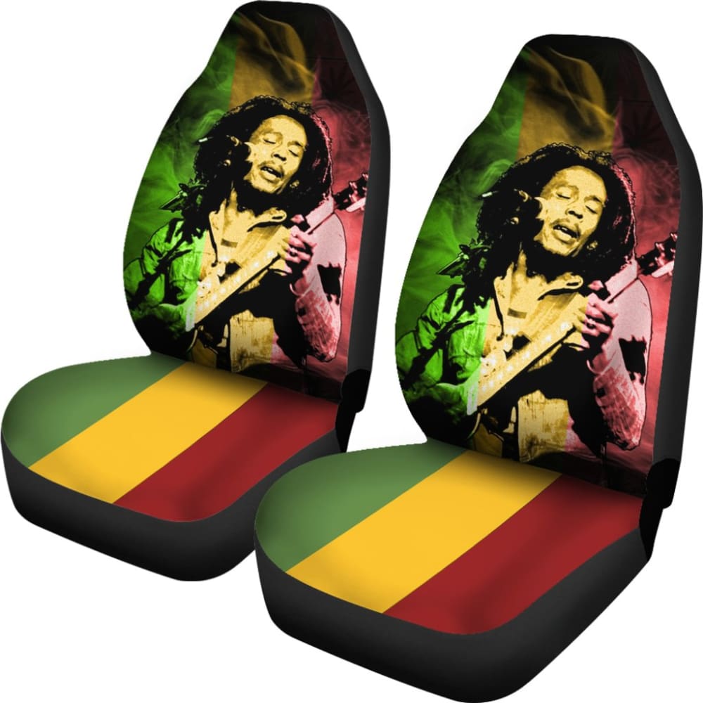 Full Set Bob Marley Rasta Car Seat Covers 210703 - YourCarButBetter