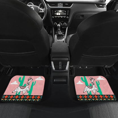 Funny Alpaca Cactus Pattern Lovely Car Floor Mats 212003 - YourCarButBetter