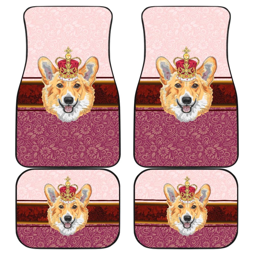 Funny Corgi Dog Design Car Floor Mats 211205 - YourCarButBetter