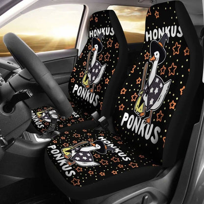 Funny Halloween Witches Duck Cute Honkus Ponkus Car Seat 102802 - YourCarButBetter