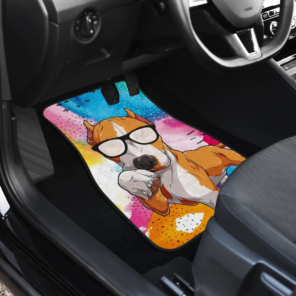 Funny Pitbull Amazing Gift For Pitbull Lovers Car Floor Mats 212501 - YourCarButBetter