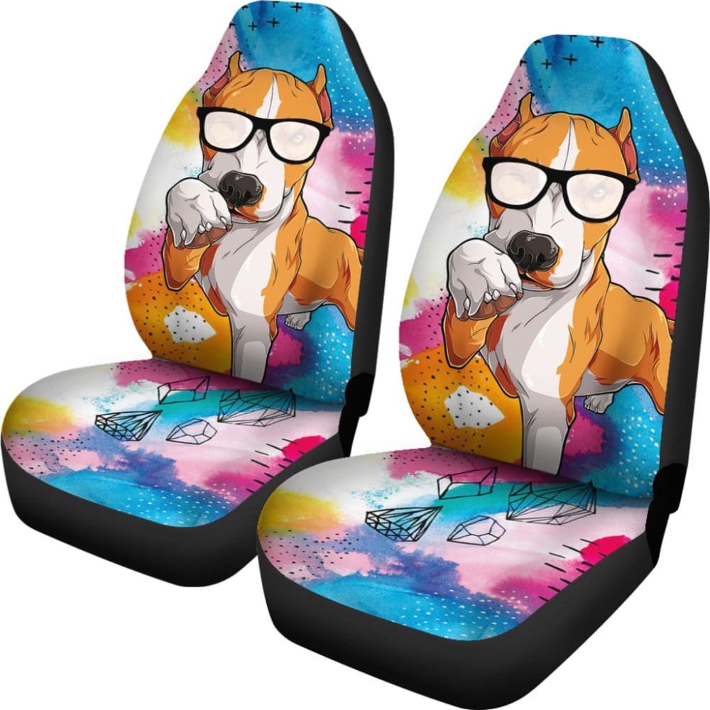 Funny Pitbull Amazing Gift For Pitbull Lovers Car Seat Covers 212501 - YourCarButBetter