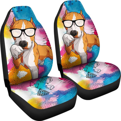 Funny Pitbull Amazing Gift For Pitbull Lovers Car Seat Covers 212501 - YourCarButBetter