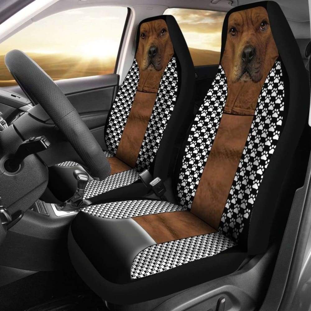 Funny Pitbull Car Seat Covers 113510