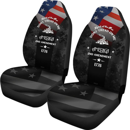 Gadsden Flag Don’T Tread On Me (2Nd Amendment) Car Seat Covers 101819 - YourCarButBetter