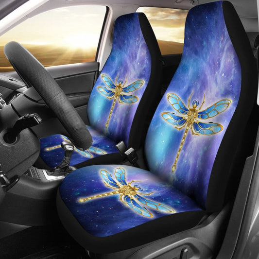 Galaxy Of Dragonfly Car Seat Covers 211802