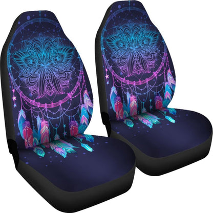Galaxy Purple Dreamcatcher Native American Design Car Seat Covers 093223 - YourCarButBetter