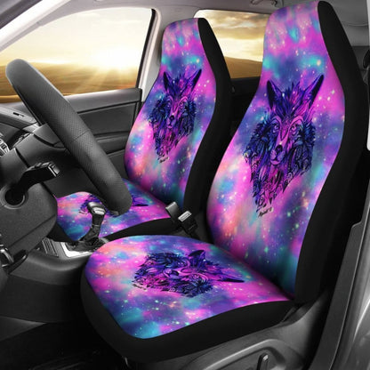 Galaxy Wolf Native Car Seat Covers 093223 - YourCarButBetter