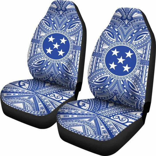 Gambier Islands Car Seat Cover - Gambier Islands Coat Of Arms Polynesian Flag Color 105905 - YourCarButBetter