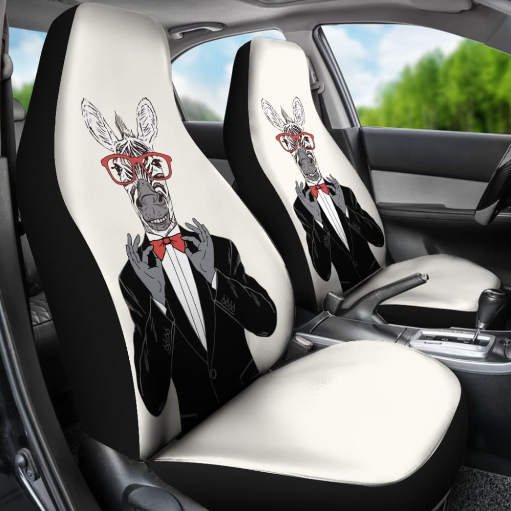 Gentle-zebra Ready For Party Car Seat Covers 212101 - YourCarButBetter