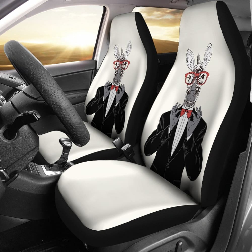 Gentle-zebra Ready For Party Car Seat Covers 212101 - YourCarButBetter