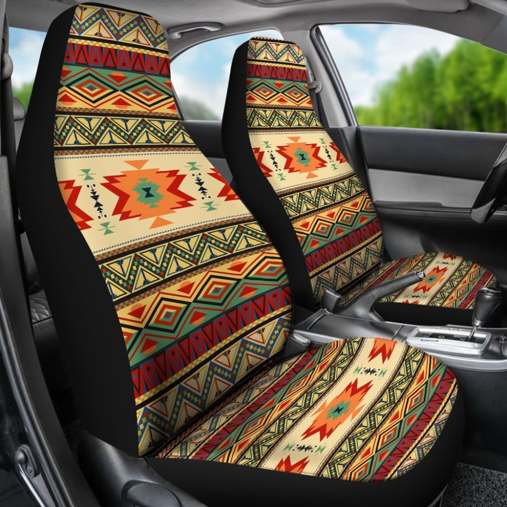 Geometric Pattern Design Native Car Seat Covers 093223 - YourCarButBetter