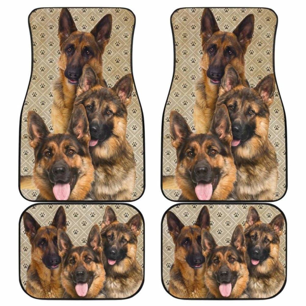 German Shepherd Car Floor Mats Funny 091706