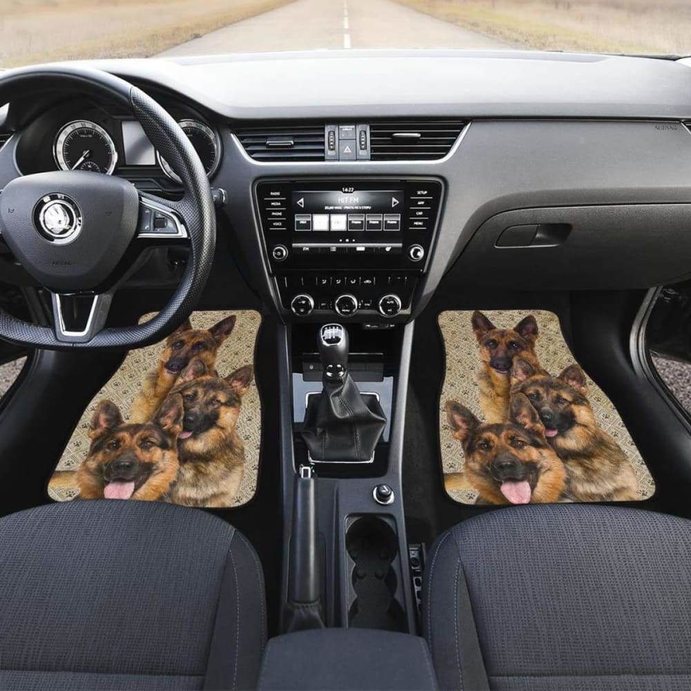 German Shepherd Car Floor Mats Funny 091706