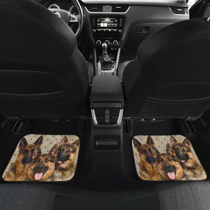 German Shepherd Car Floor Mats Funny 091706