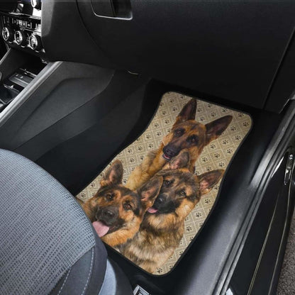 German Shepherd Car Floor Mats Funny 091706