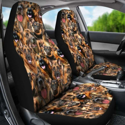German Shepherd Full Face Car Seat Covers 091706