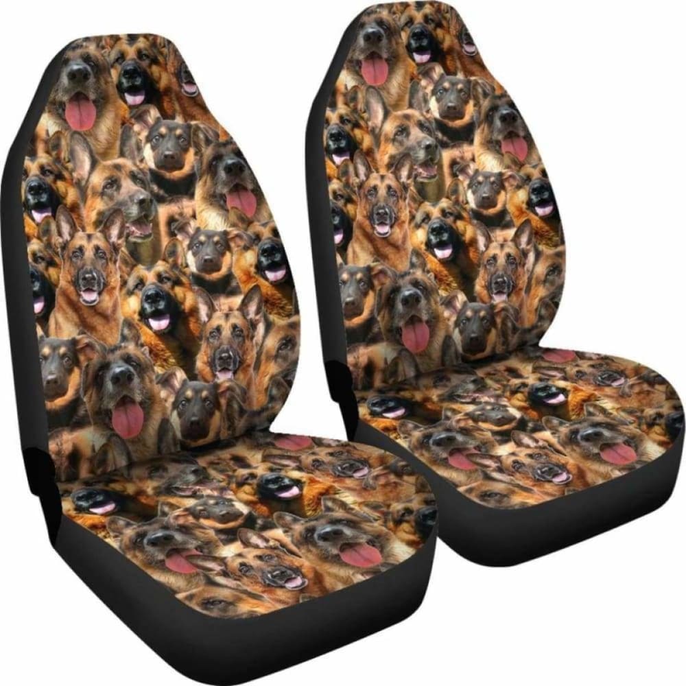 German Shepherd Full Face Car Seat Covers 091706