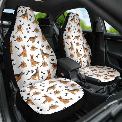 German Shepherd Print Car Seat Covers 210801 - YourCarButBetter