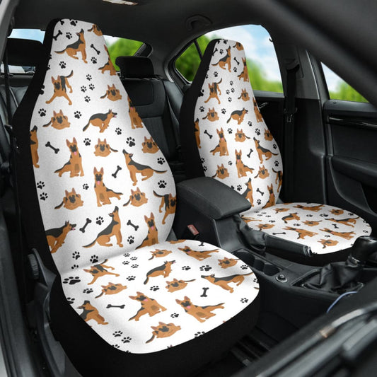 German Shepherd Print Car Seat Covers 210801 - YourCarButBetter