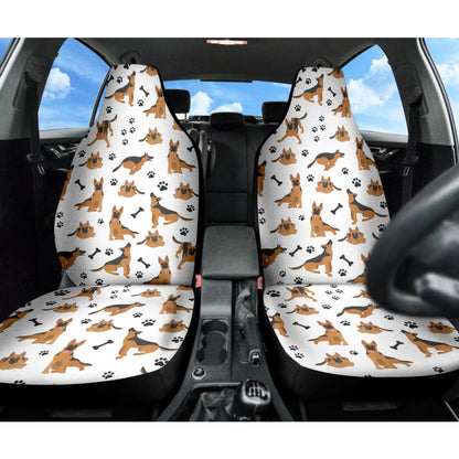 German Shepherd Print Car Seat Covers 210801 - YourCarButBetter