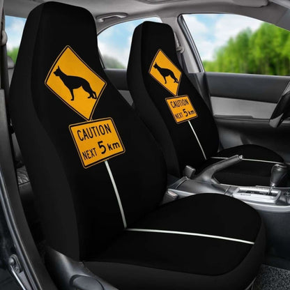 German Shepherd Signs Car Seat Covers 091706