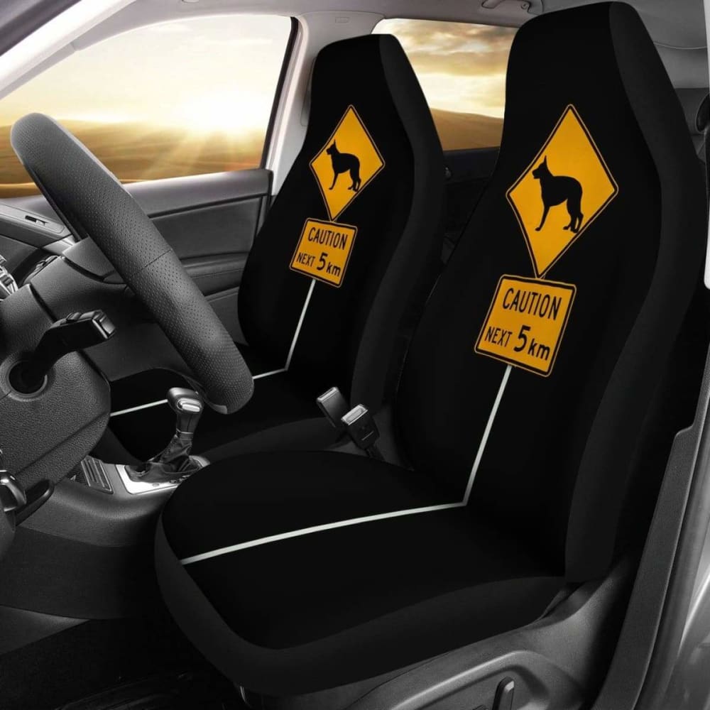 German Shepherd Signs Car Seat Covers 091706