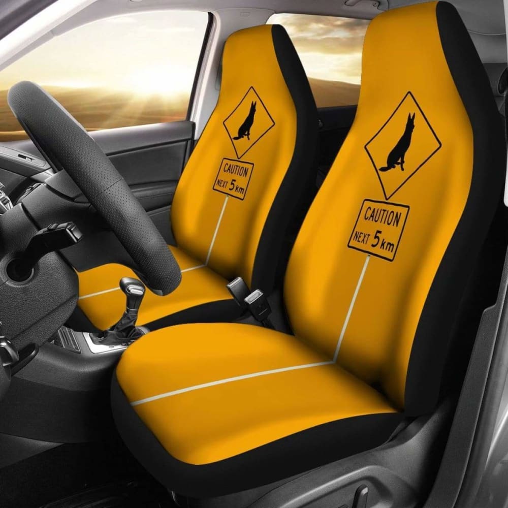 German Shepherd Signs Car Seat Covers 2 091706