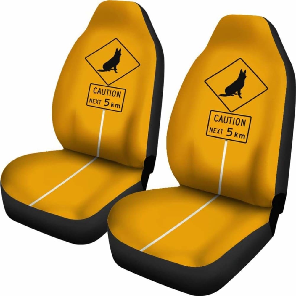 German Shepherd Signs Car Seat Covers 2 091706