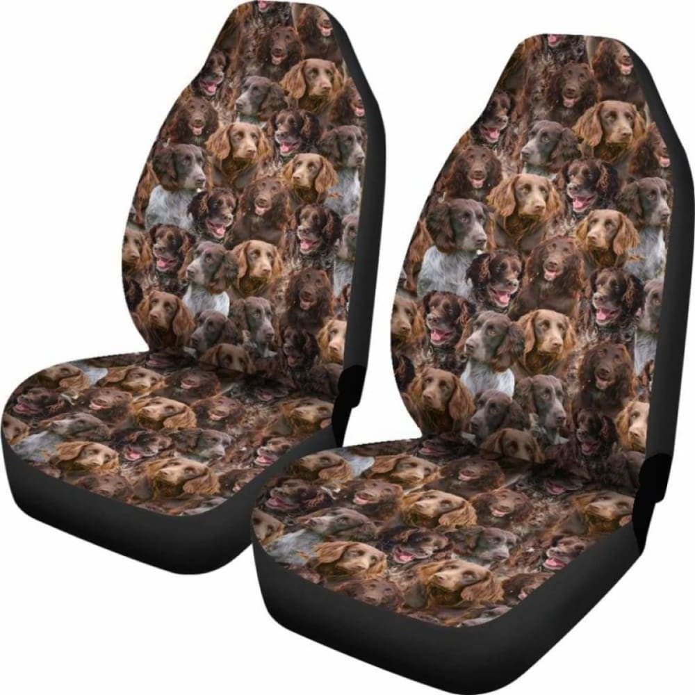 German Spaniel Full Face Car Seat Covers 195016 - YourCarButBetter