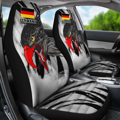 Germany Car Seat Covers Black Eagle Powerful 110424 - YourCarButBetter