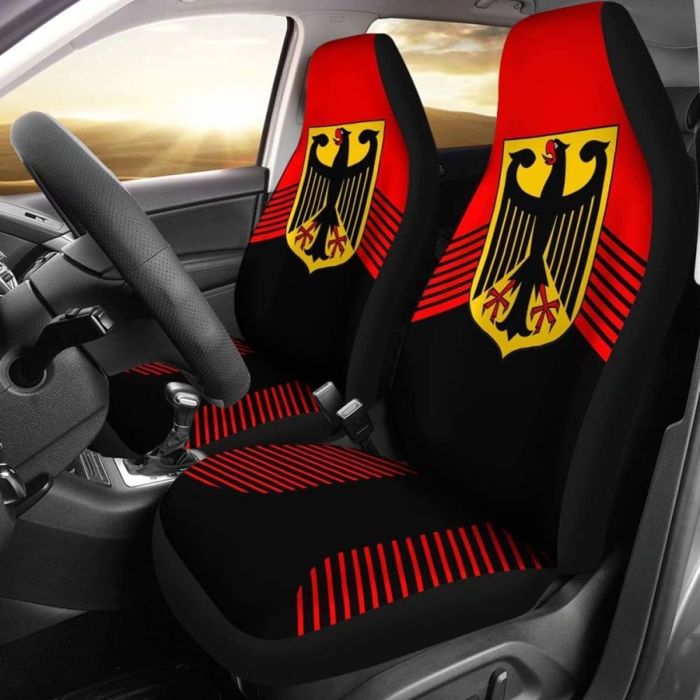 Germany Red Coat Of Arms Car Seat CoversAmazing 105905 - YourCarButBetter