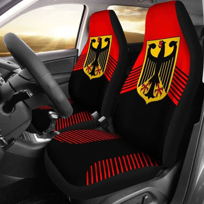 Germany Red Coat Of Arms Car Seat CoversAmazing 105905 - YourCarButBetter