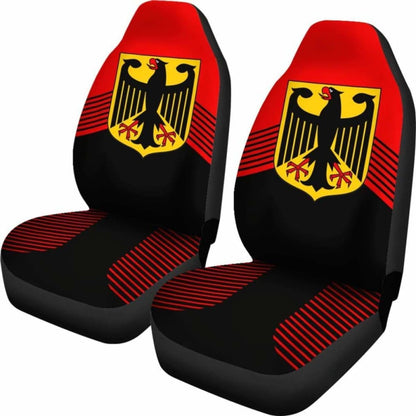 Germany Red Coat Of Arms Car Seat CoversAmazing 105905 - YourCarButBetter