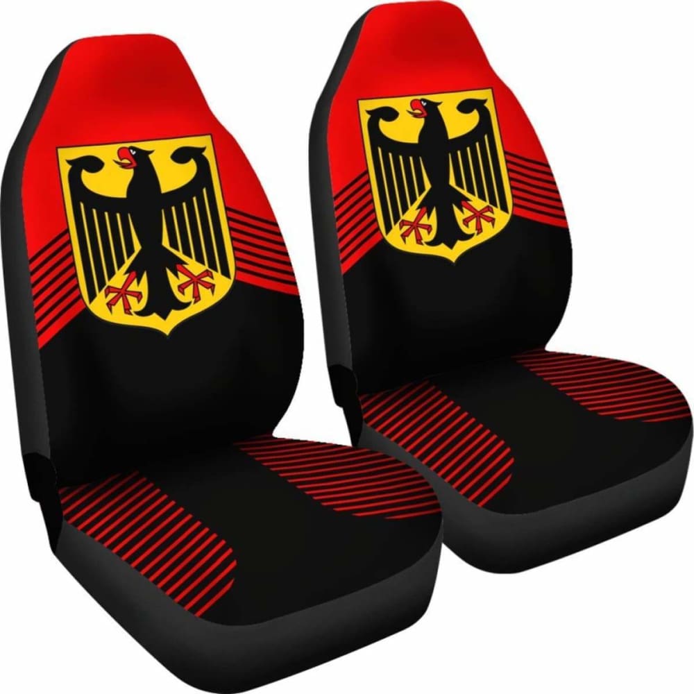 Germany Red Coat Of Arms Car Seat CoversAmazing 105905 - YourCarButBetter