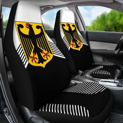 Germany White Coat Of Arms Car Seat Covers Amazing 105905 - YourCarButBetter