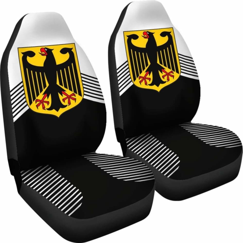 Germany White Coat Of Arms Car Seat Covers Amazing 105905 - YourCarButBetter