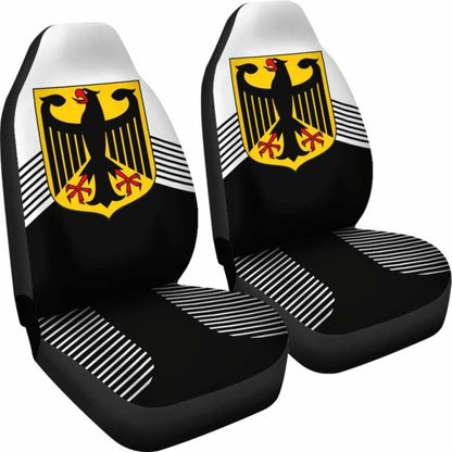 Germany White Coat Of Arms Car Seat Covers Amazing 105905 - YourCarButBetter