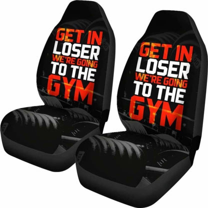 Get In Loser Gym Car Seat Covers 192609 - YourCarButBetter