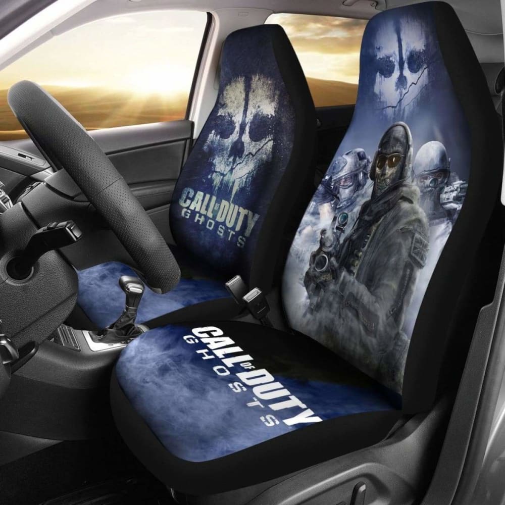 Ghost Call Of Duty Car Seat Covers 094209 - YourCarButBetter