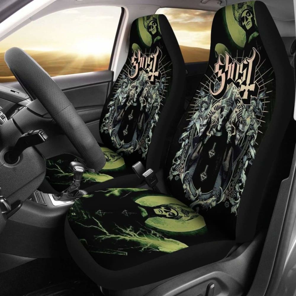 Ghost Car Seat Covers Metal Rock Band Fan Gift Idea 094209 - YourCarButBetter