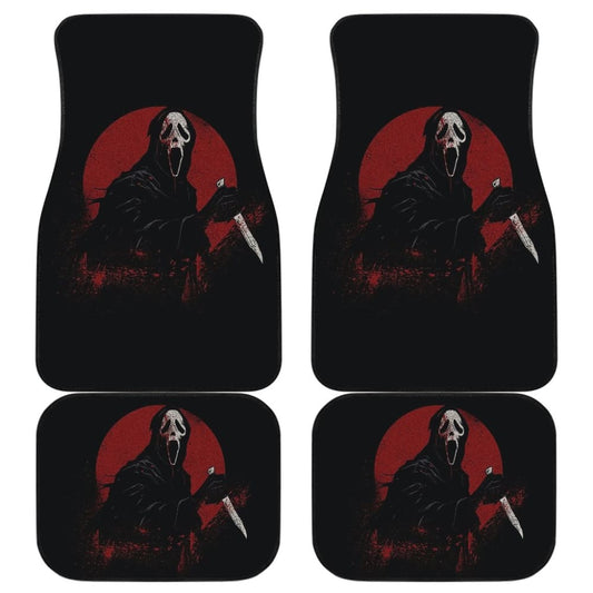 Ghostface Bloody Full Moon Night Car Floor Mats 211501 - YourCarButBetter