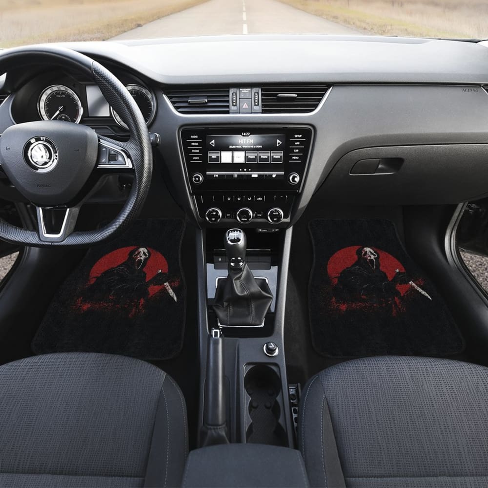 Ghostface Bloody Full Moon Night Car Floor Mats 211501 - YourCarButBetter