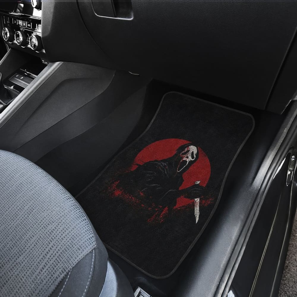Ghostface Bloody Full Moon Night Car Floor Mats 211501 - YourCarButBetter