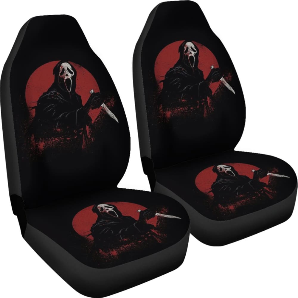 Ghostface Bloody Full Moon Night Car Seat Covers 211501 - YourCarButBetter