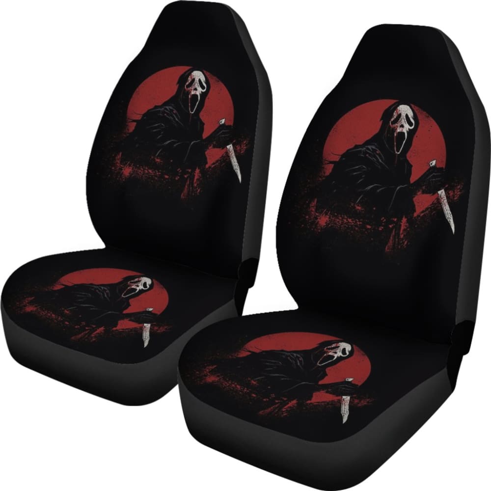 Ghostface Bloody Full Moon Night Car Seat Covers 211501 - YourCarButBetter