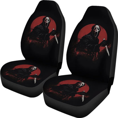 Ghostface Bloody Full Moon Night Car Seat Covers 211501 - YourCarButBetter