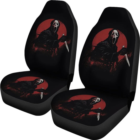 Ghostface Bloody Full Moon Night Car Seat Covers 211501 - YourCarButBetter