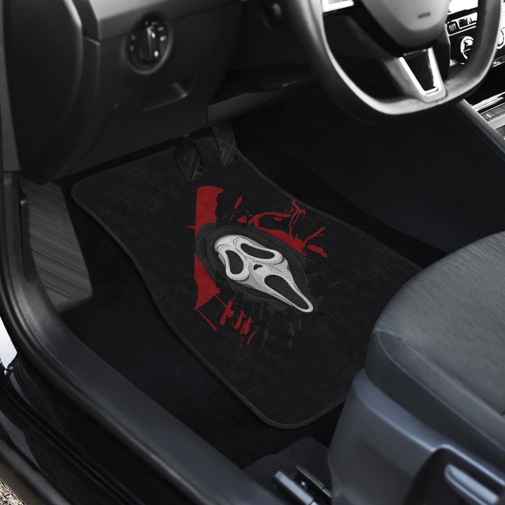 Ghostface Scream Car Floor Mats 211501 - YourCarButBetter