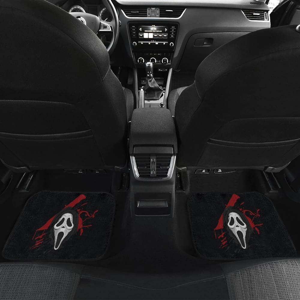 Ghostface Scream Car Floor Mats 211501 - YourCarButBetter